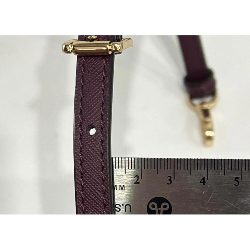 Michael Kors Handbag Purse Adjustable Strap Burgandy Plum Gold Hardware - Picture 4 of 6